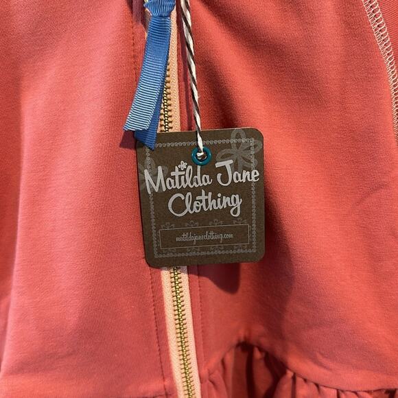 Matilda Jane size 4 Blair Zip Front Ruffle Hem Hoodie - Picture 4 of 14